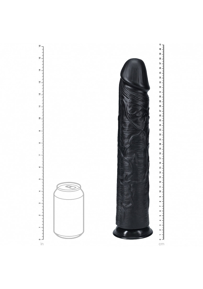 Shots Toys | REALROCK - Realistic Extra Long Dildo no Balls 15" / 38.1cm - Black