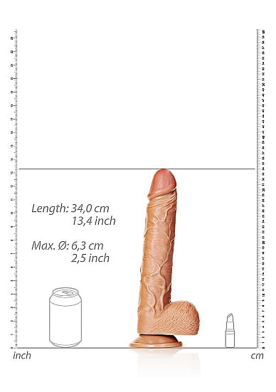 Shots Toys | REALROCK Straight Realistic Dildo with Balls - Tan 30.5cm (12") Dong