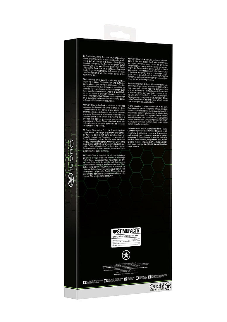 Shots Toys | OUCH! Round Paddle - Glow in the Dark