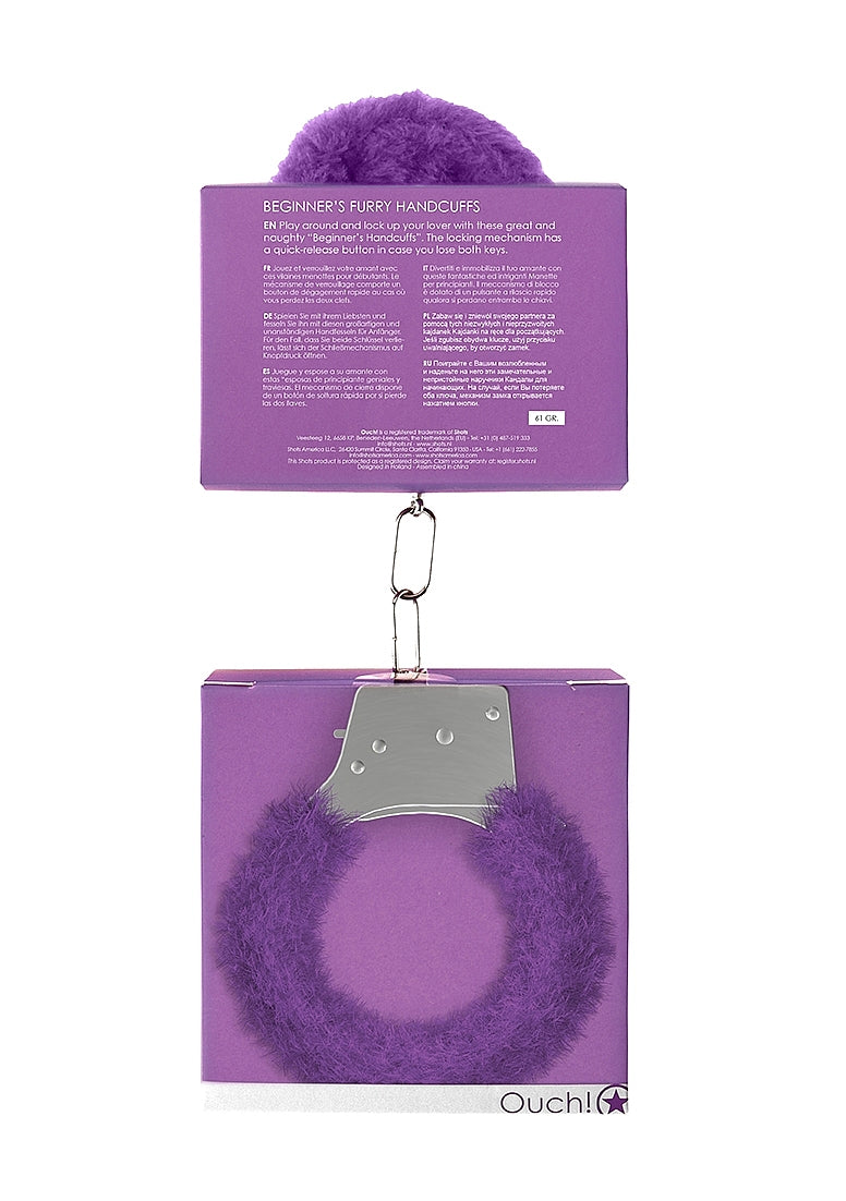 Shots Toys | OUCH! Beginners Handcuffs Furry - Purple