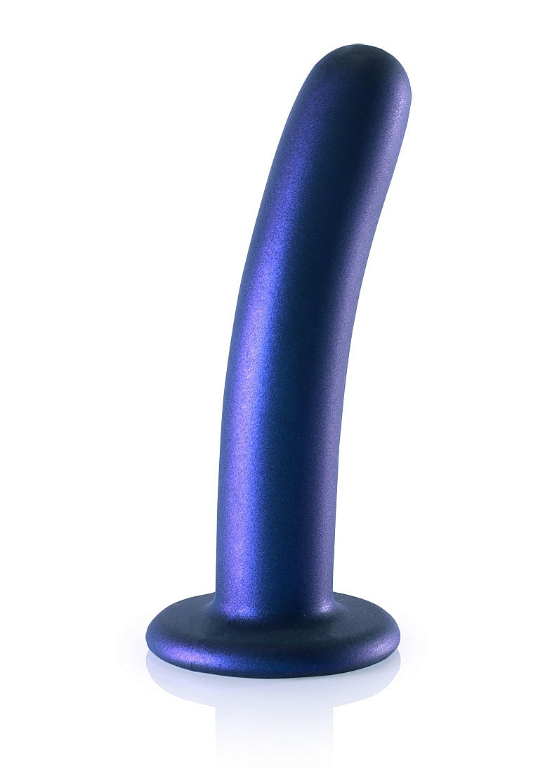 Shots Toys | OUCH! Smooth G-Spot Dildo - 6" / 14.5 cm - Metallic Blue