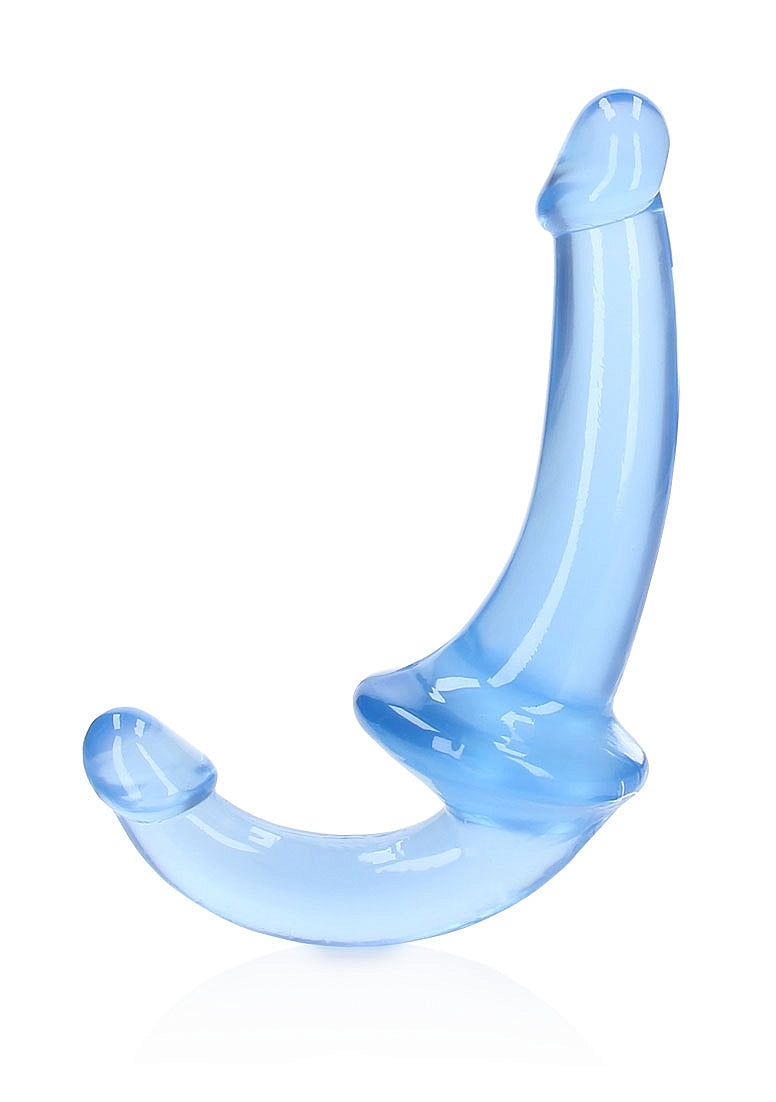 Shots Toys | REALROCK Crystal Clear 6" Strapless Strap On - Blue