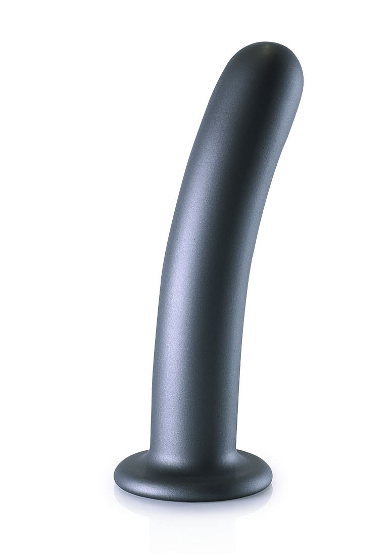 Shots Toys | OUCH! Smooth G-Spot Dildo - 7" / 17 cm - Gun Metal