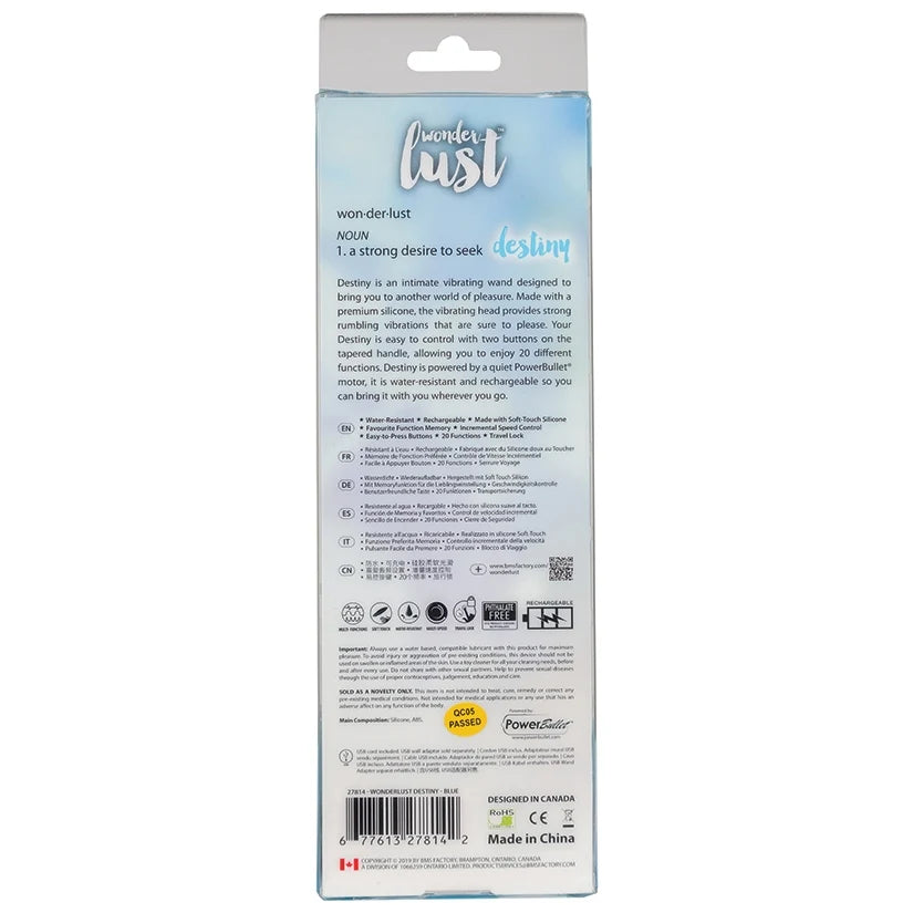 BMS Enterprises | Wonderlust Destiny Wand Blue