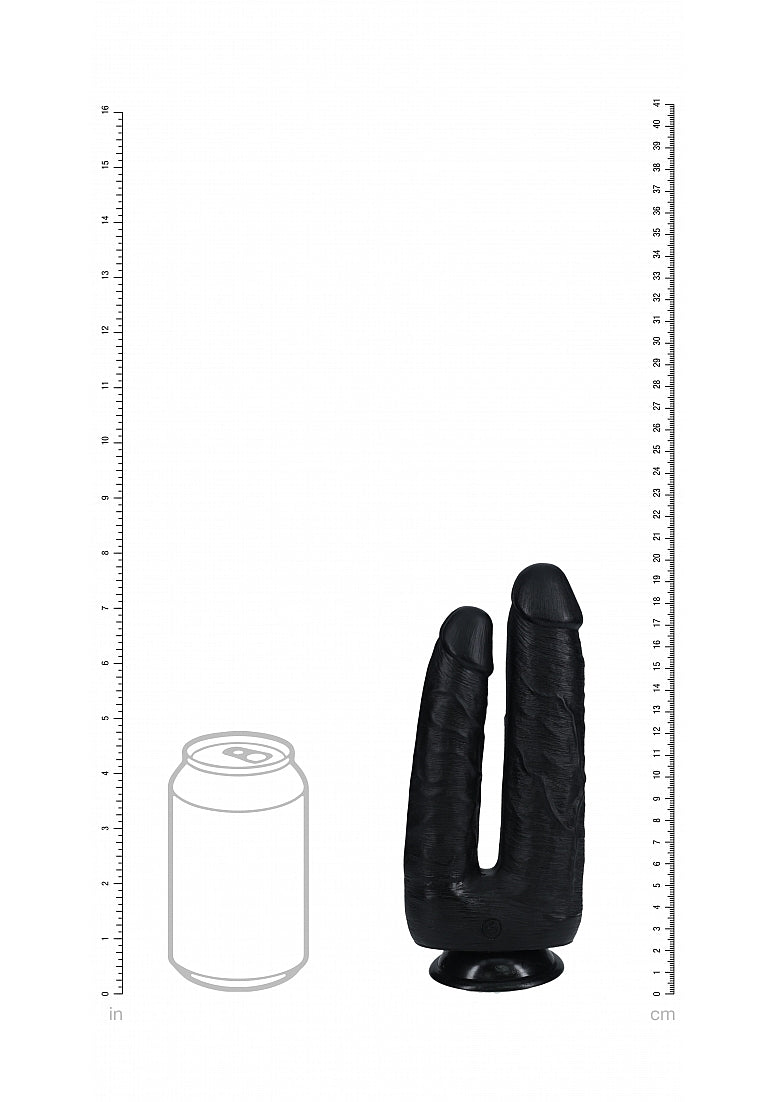 Shots Toys | REALROCK - Double Trouble 7"/8" Realistic Dildo - Black