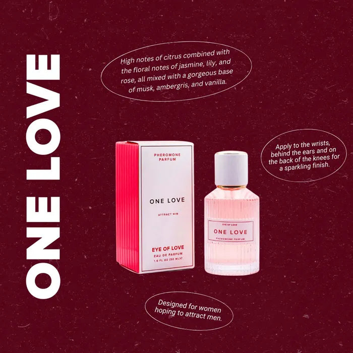 Eye Of Love Pheromone Body Spray One Love Cologne for Women to attract Men 50ml