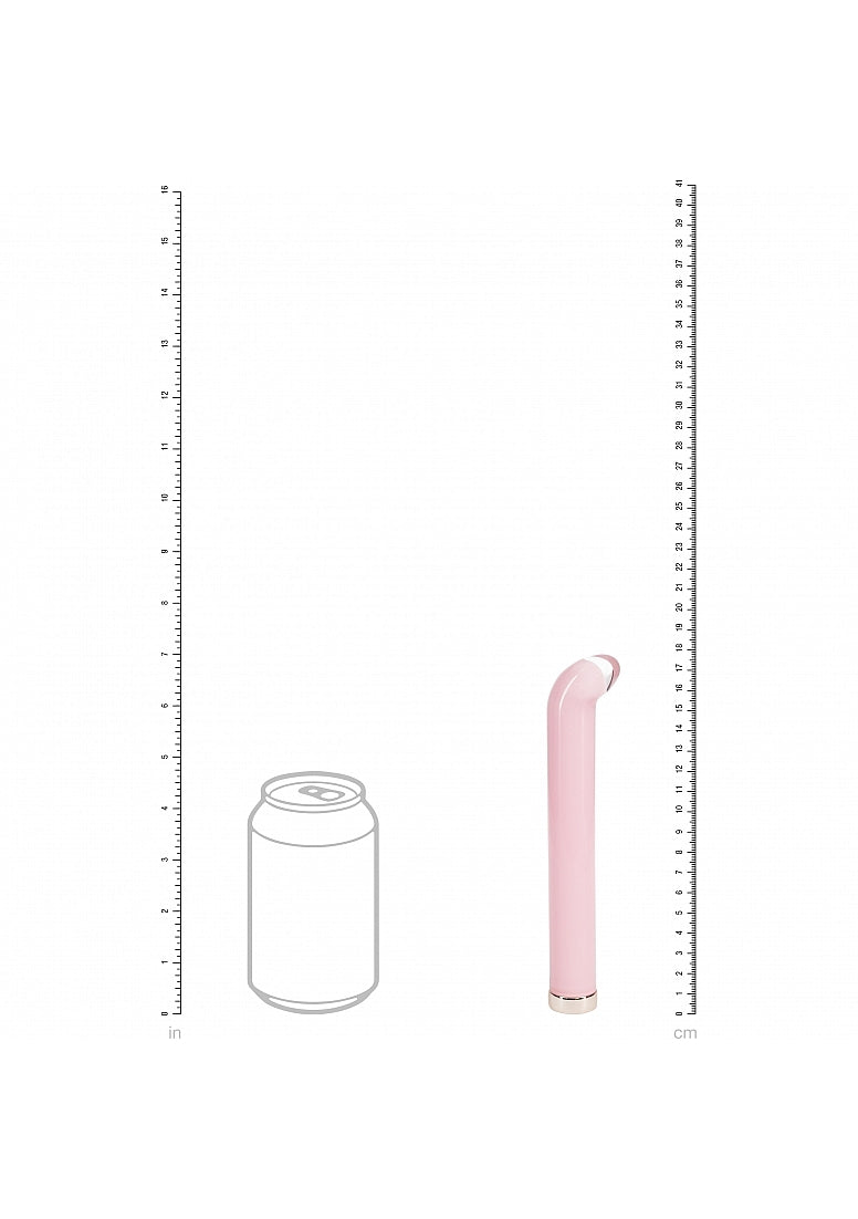 Shots Toys | LOVELINE Aurora - 6.3" G-Spot Glass Vibrator - Pink
