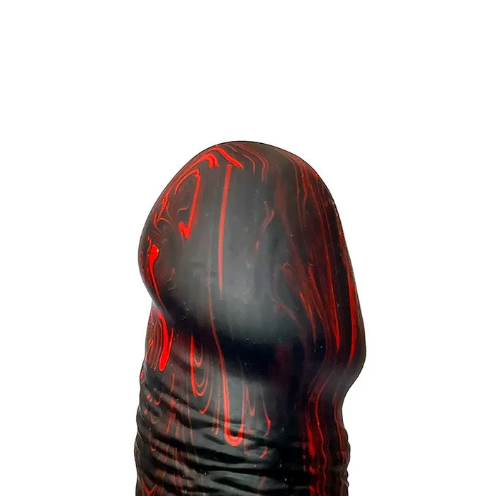 Adam & Eve THE BEDROCKER - Black/Red Thrusting Dildo with Wireless Remote