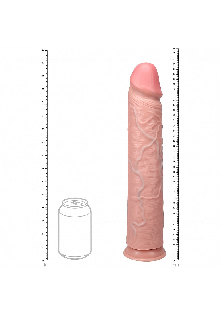 Shots Toys | REALROCK - Realistic Extra Long Dildo no Balls 15" / 38.1cm - Flesh