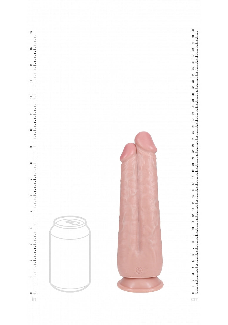 Shots Toys | REALROCK - Two in One 9"/10" Realistic Dildo - Flesh