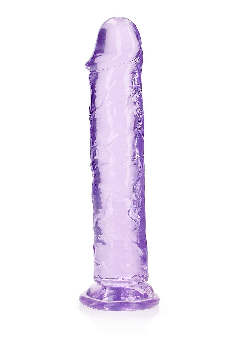 Shots Toys | REALROCK Crystal Clear 9" Straight Dildo No Balls - Purple