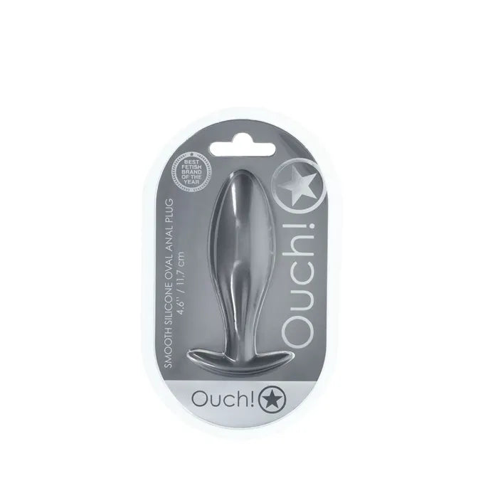 Shots Toys | OUCH! Oval Anal Plug - Gun Metal