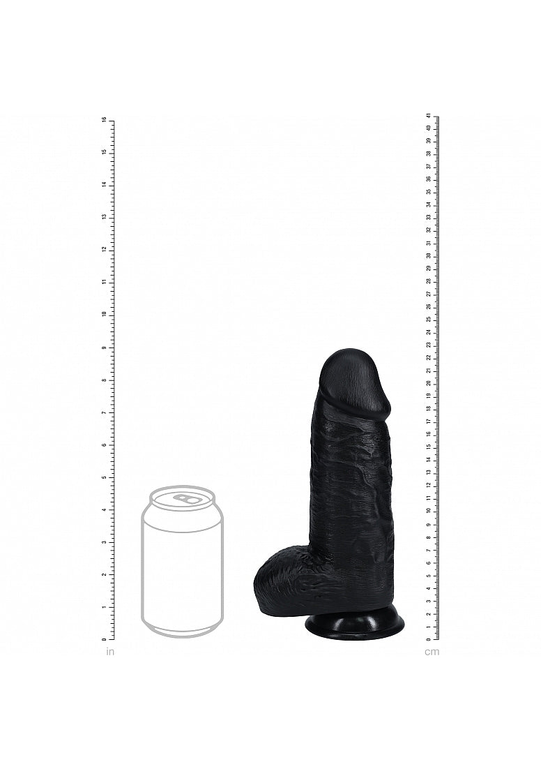 Shots Toys | REALROCK - Realistic Extra Thick Dildo with Balls 9" / 22.9cm - Black