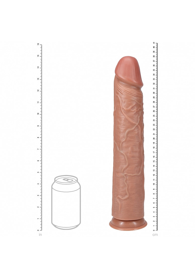 Shots Toys | REALROCK - Realistic Extra Long Dildo no Balls 15" / 38.1cm - Tan
