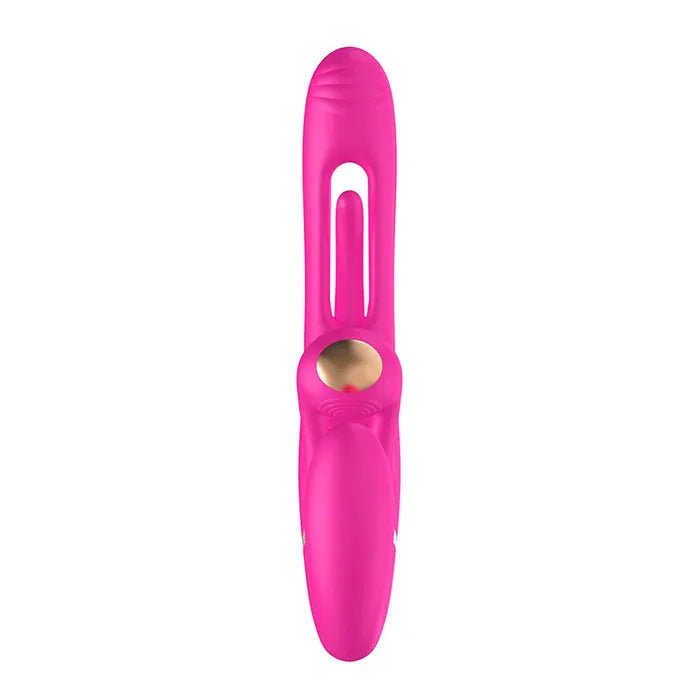 Adam & Eve ORGAZ-OHH-MATIC - Pink 23.5cm Vibrating Strapless Strap-On with Remote