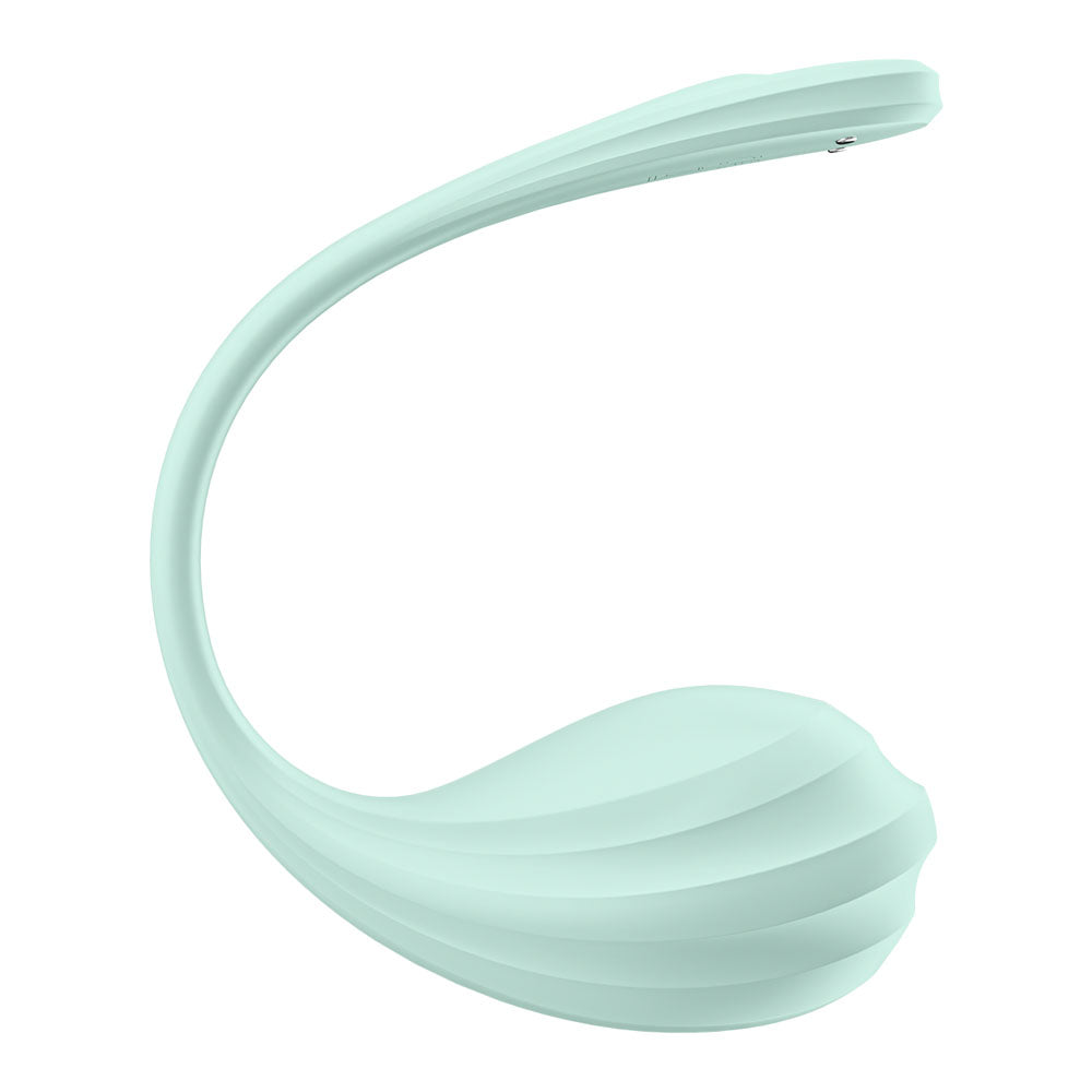 Satisfyer Smooth Petal Mint USB Rechargeable Wearable Stimulator with App Control