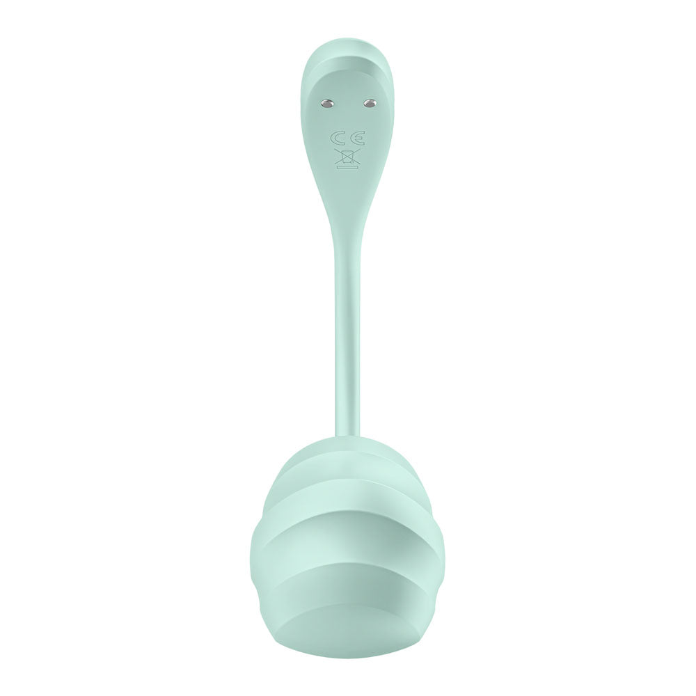 Satisfyer Smooth Petal Mint USB Rechargeable Wearable Stimulator with App Control