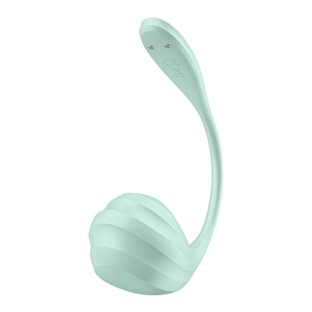 Satisfyer Smooth Petal Mint USB Rechargeable Wearable Stimulator with App Control