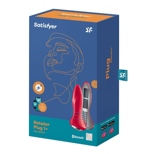 Satisfyer Rotator Plug 1+ Red - Rotating Anal Vibrator (App)
