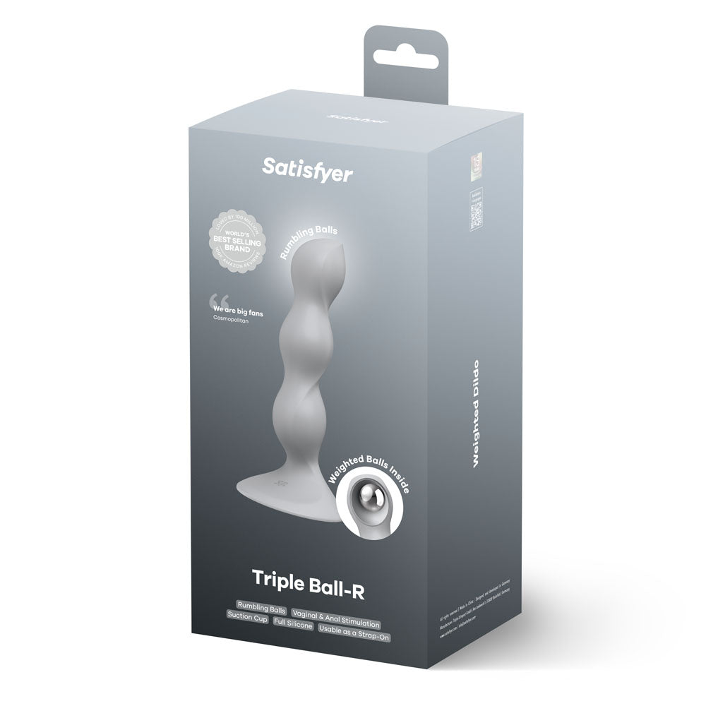 Satisfyer Triple Ball-R - Grey Beaded Anal Plug