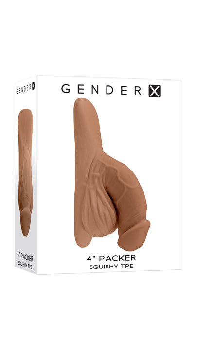 Gender X 4" PACKER - Medium Tan 10cm Packer