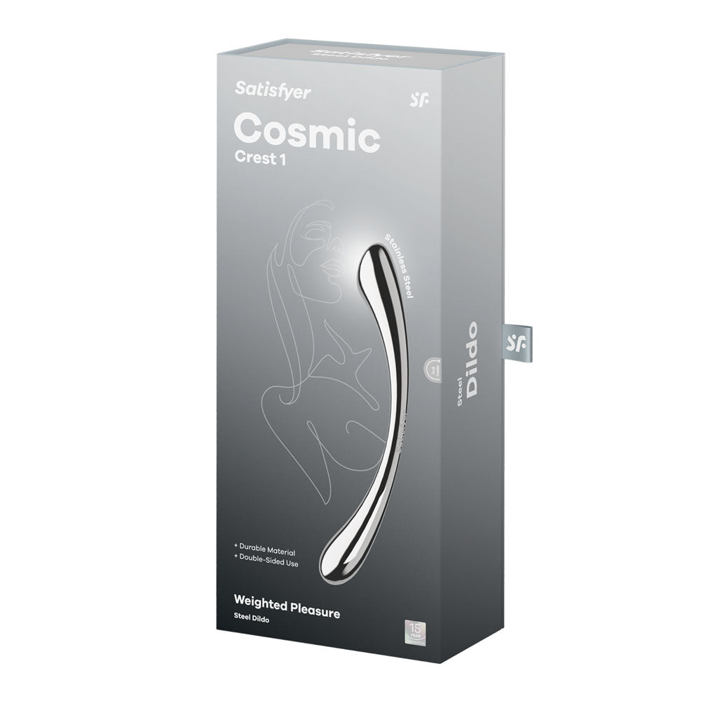 Satisfyer Cosmic Crest 1 - Chrome Steel 24cm Dildo