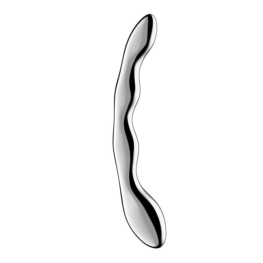 Satisfyer Cosmic Crest 2 - Chrome Steel 20.5cm Dildo