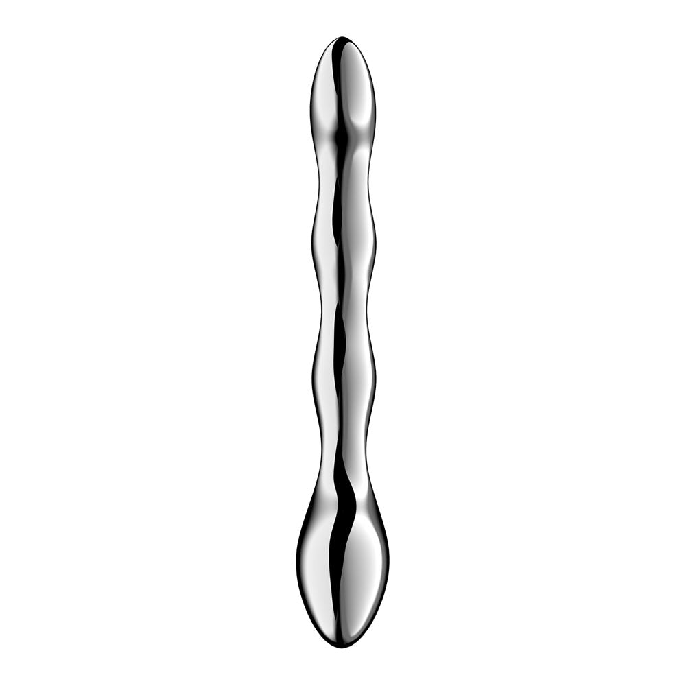 Satisfyer Cosmic Crest 2 - Chrome Steel 20.5cm Dildo