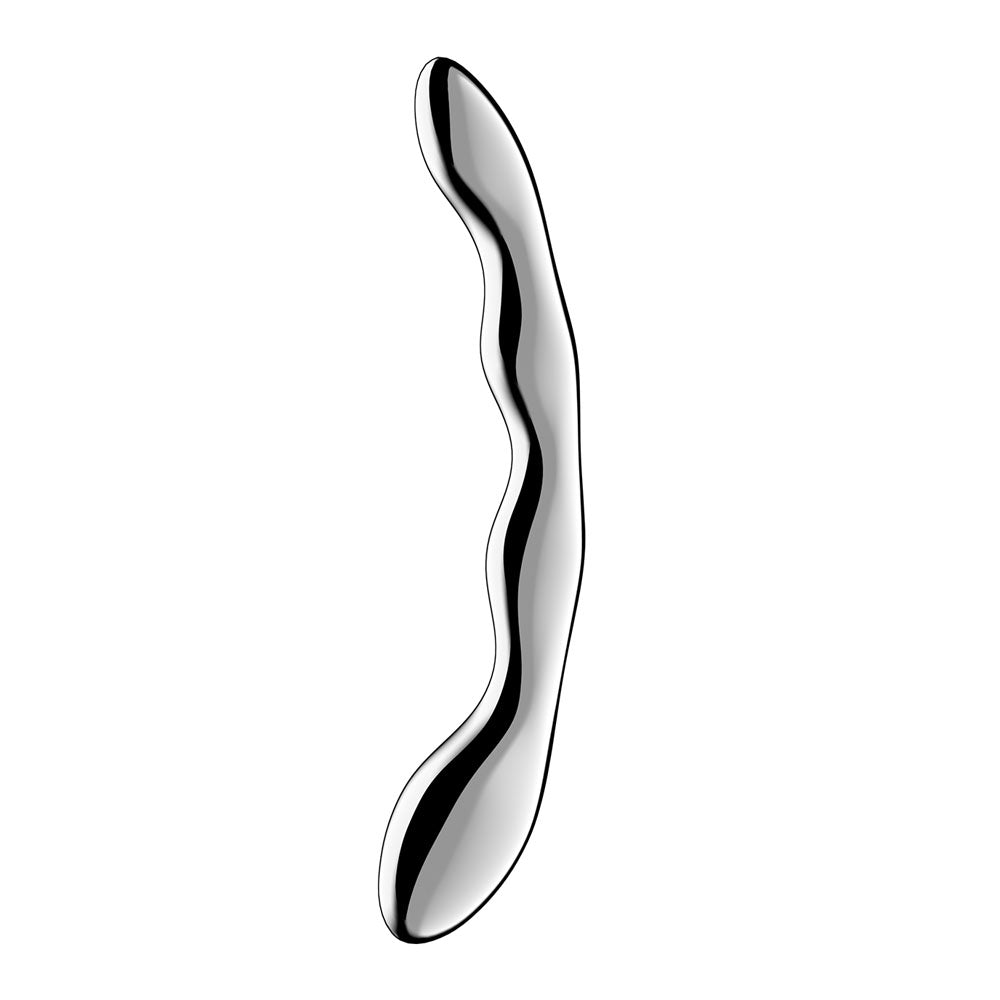 Satisfyer Cosmic Crest 2 - Chrome Steel 20.5cm Dildo