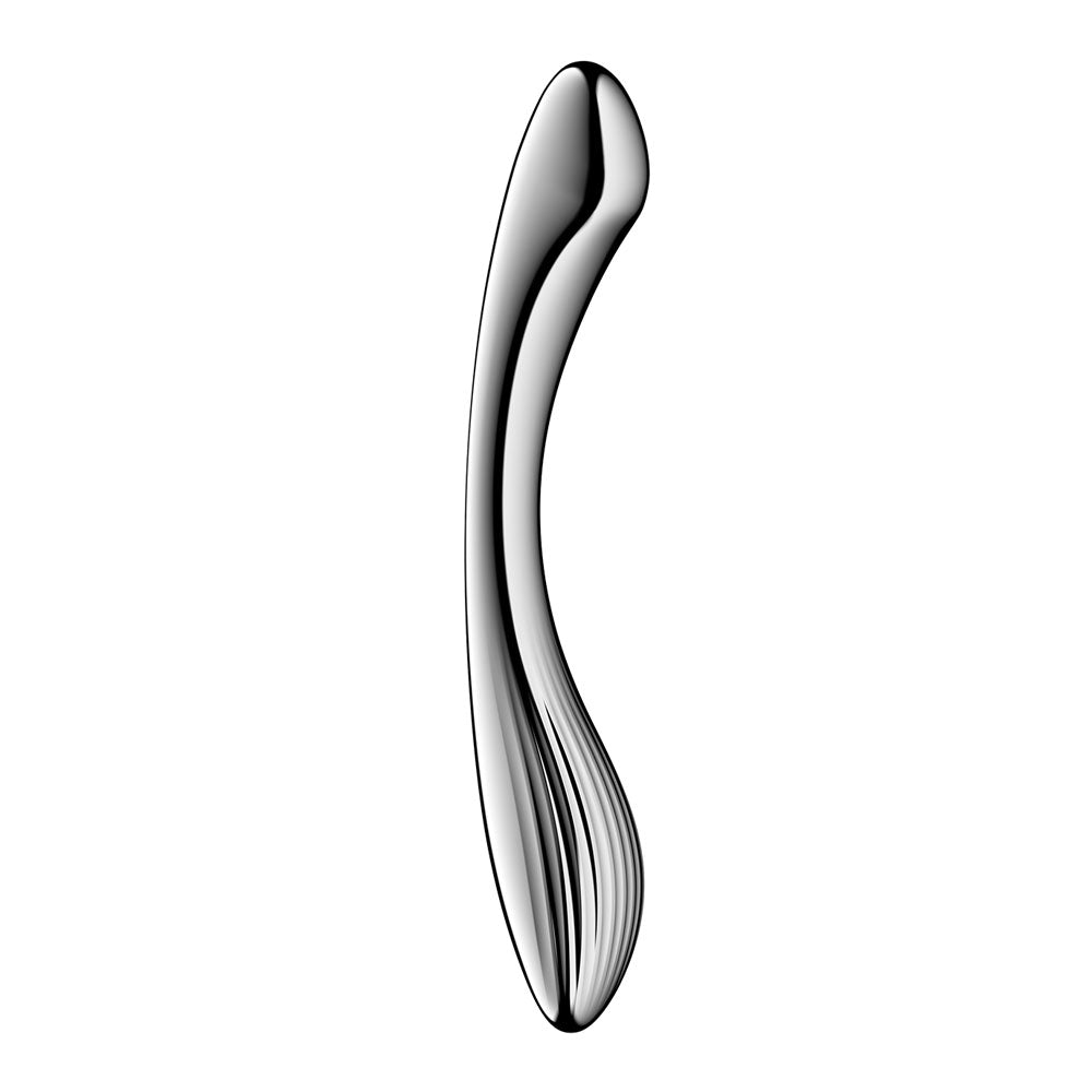 Satisfyer Pure Gravity 1 - Chrome Steel 22cm Dildo