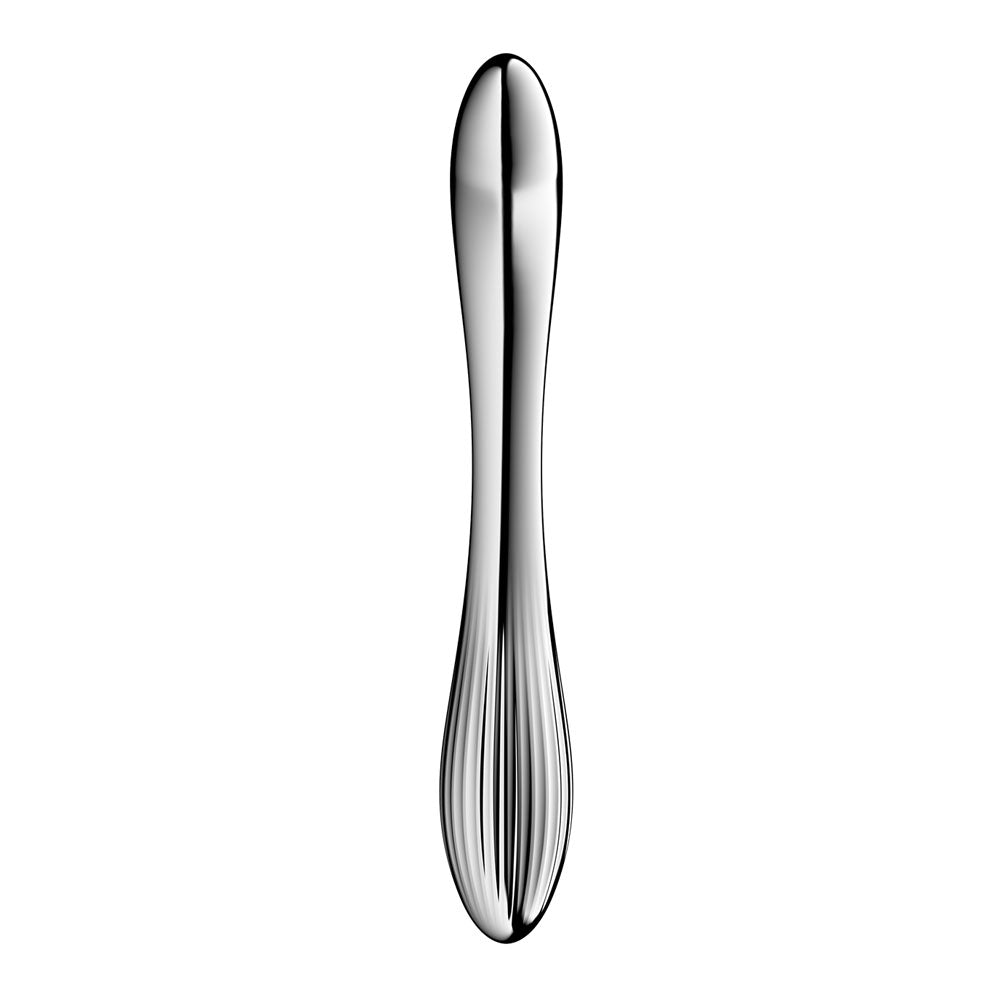 Satisfyer Pure Gravity 1 - Chrome Steel 22cm Dildo