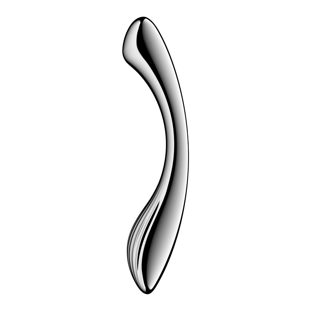 Satisfyer Pure Gravity 1 - Chrome Steel 22cm Dildo
