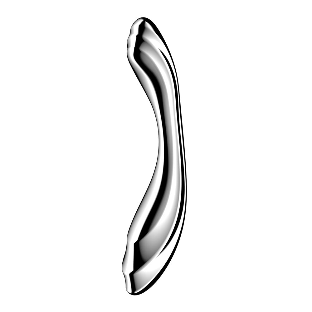 Satisfyer Pure Gravity 2 - Chrome Steel 21cm Dildo