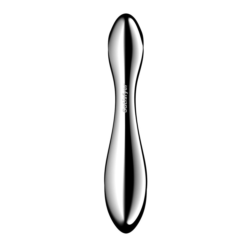 Satisfyer Pure Gravity 2 - Chrome Steel 21cm Dildo