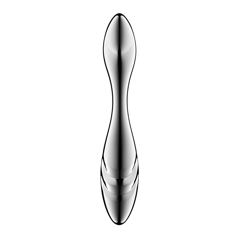 Satisfyer Pure Gravity 3 - Chrome Steel 21cm Dildo