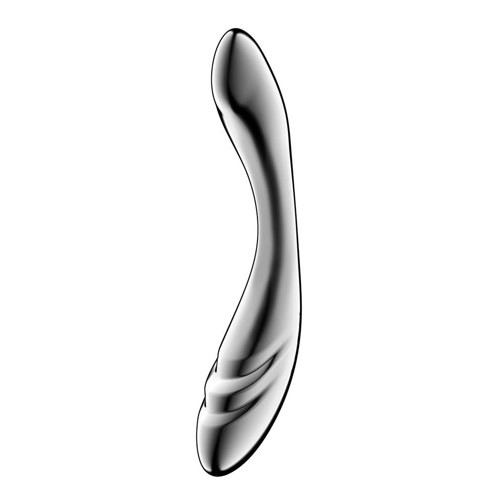 Satisfyer Pure Gravity 3 - Chrome Steel 21cm Dildo