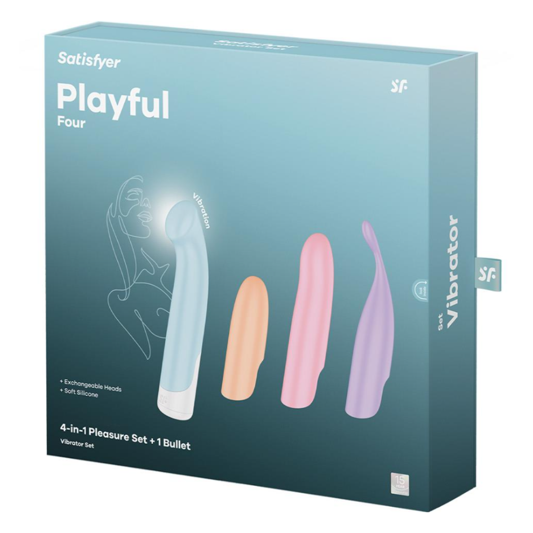 Satisfyer Playful Four - 4-in-1 Interchangeable Vibrator Set