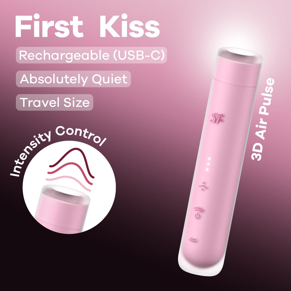Satisfyer First Kiss - Mini Travel 3D Air Pulse Vibrator