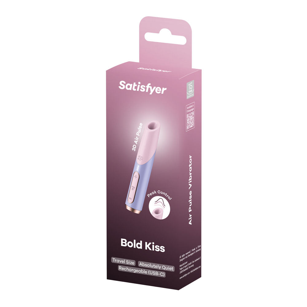 Satisfyer Bold Kiss - Mini Travel 3D Air Pulse Vibrator