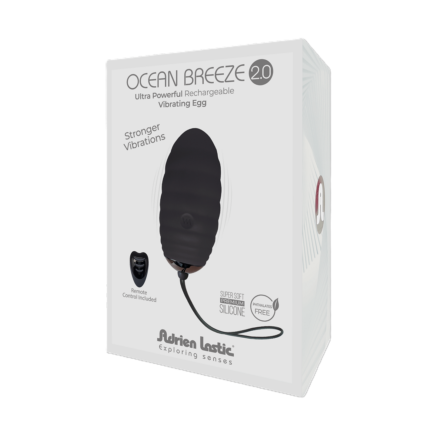 Adrien Lastic Ocean Breeze Rechargeable Bullet with Remote Black 2.0