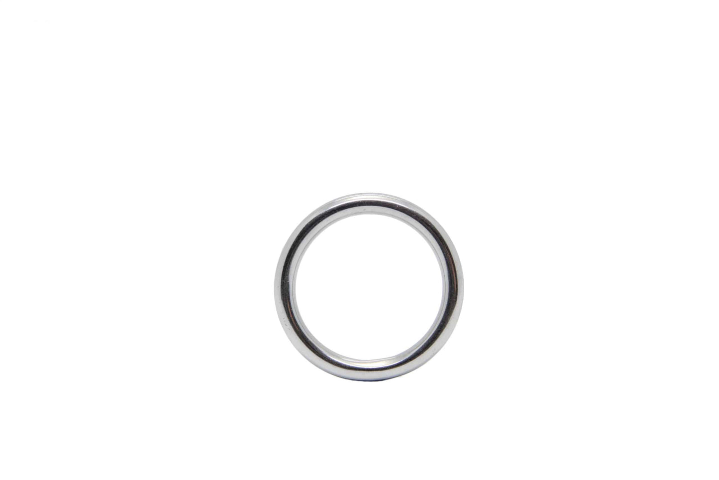 Love In Leather Stainless Steel Cock Ring - 4 Sizes