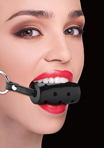 Shots Toys | OUCH! Cylinder Gag Black