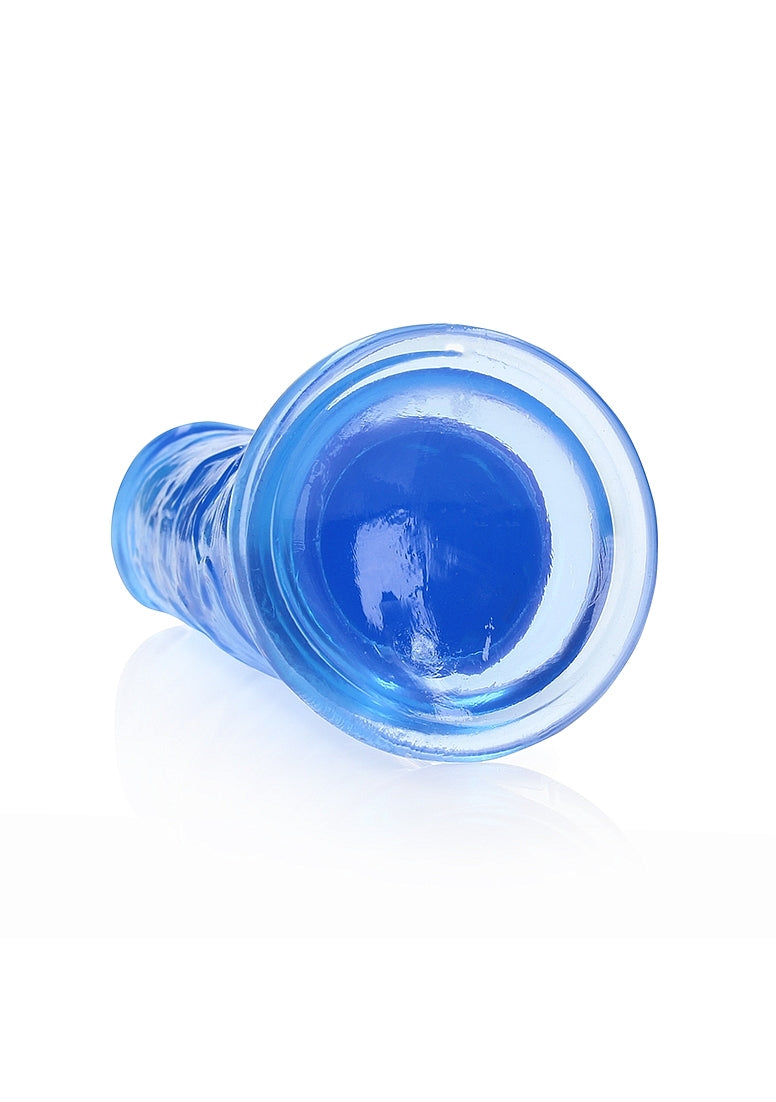 Shots Toys | REALROCK Crystal Clear 10" Straight Dildo No Balls - Blue