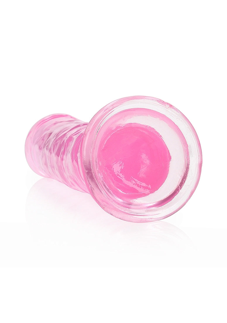 Shots Toys | REALROCK Crystal Clear 8" Straight Dildo No Balls - Pink