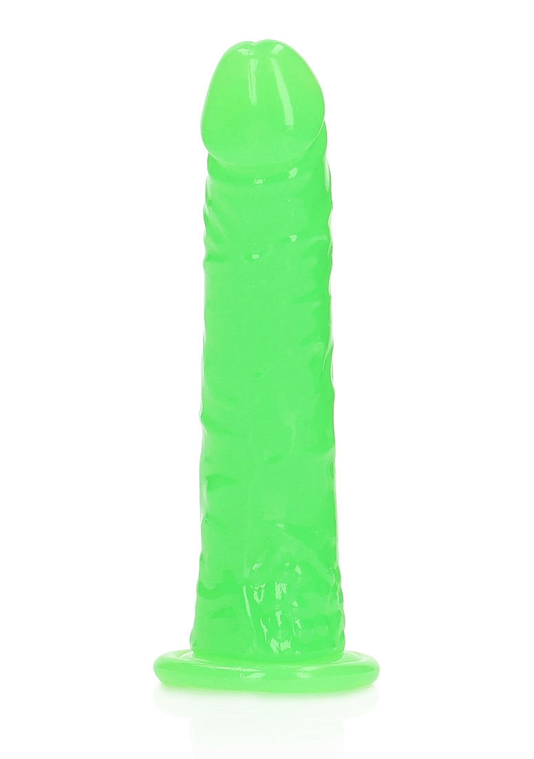 Shots Toys | REALROCK 15.5cm Slim Glow in the Dark Neon - Green (6") Dildo Dong