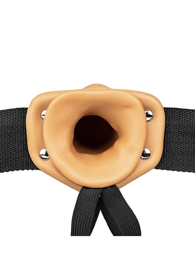 Shots Toys | REALROCK Hollow Strap-On - 10" / 24.5cm Tan