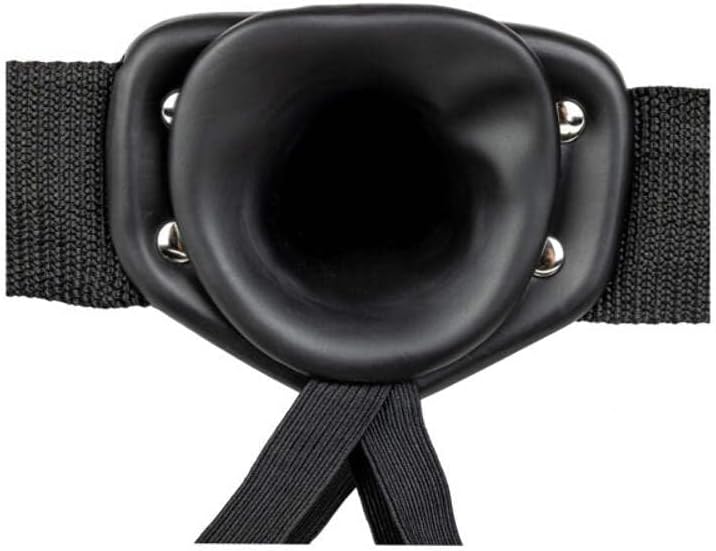 Shots Toys | REALROCK Vibrating Hollow Strap-On - 6" / 15.5cm Black