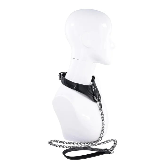 Sportsheets Velvet Noir Collar & Leash