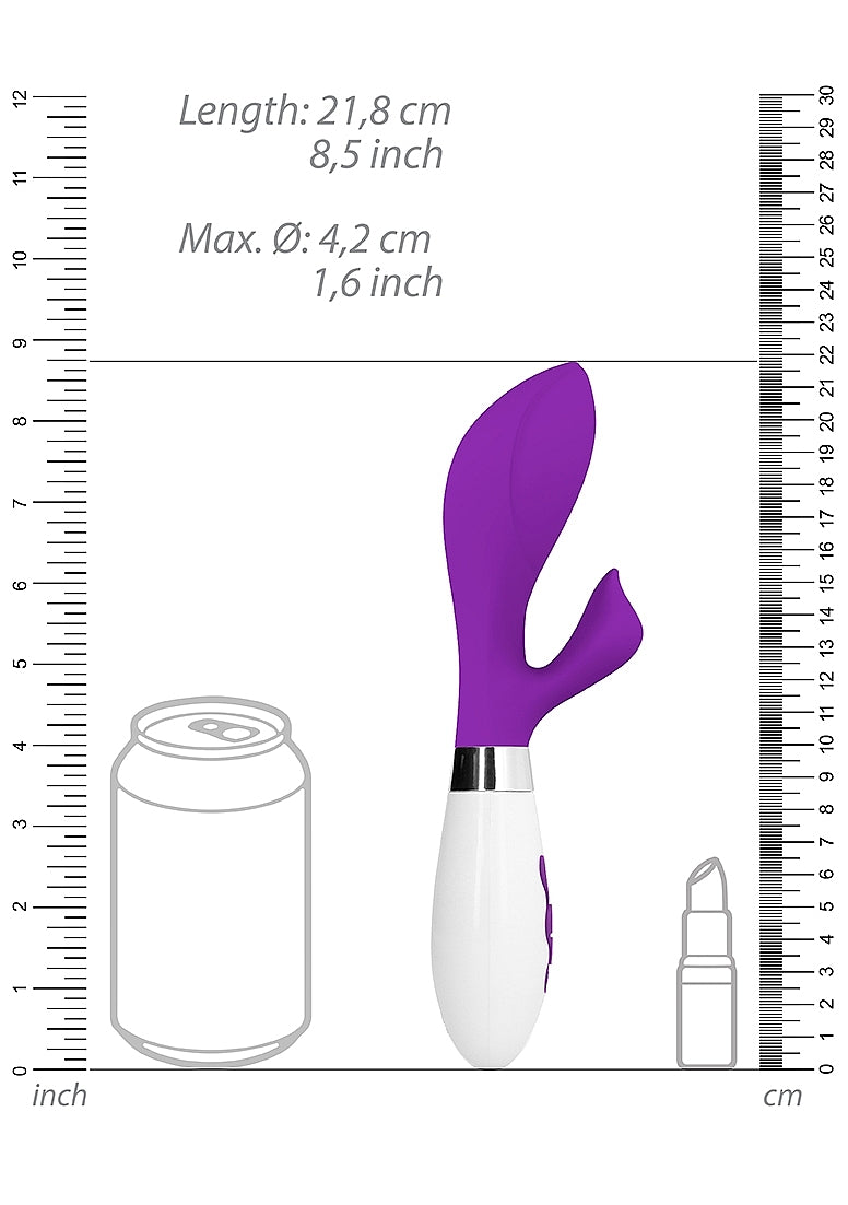 Shots Toys | Luna Achelois Rechargeable 10 Speed Rabbit Vibrator Purple