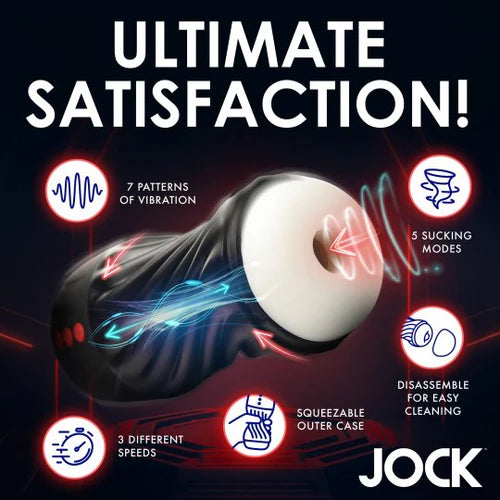 Curve Toys | JOCK Sucking & Vibrating Squeezable Masturbator